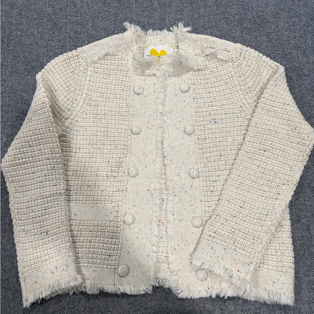 Kerri Rosenthal Fringe Beaulero Cardigan | color: multi | size: XS - Picture 2 of 8